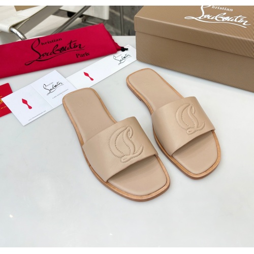 Replica Christian Louboutin CL Slippers For Women #1180632, $96.00 USD, [ITEM#1180632], Replica Christian Louboutin CL Slippers outlet from China