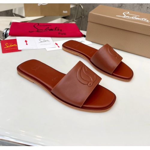 Replica Christian Louboutin CL Slippers For Women #1180633 $96.00 USD for Wholesale