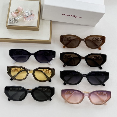 Replica Salvatore Ferragamo AAA Quality Sunglasses #1180952 $60.00 USD for Wholesale