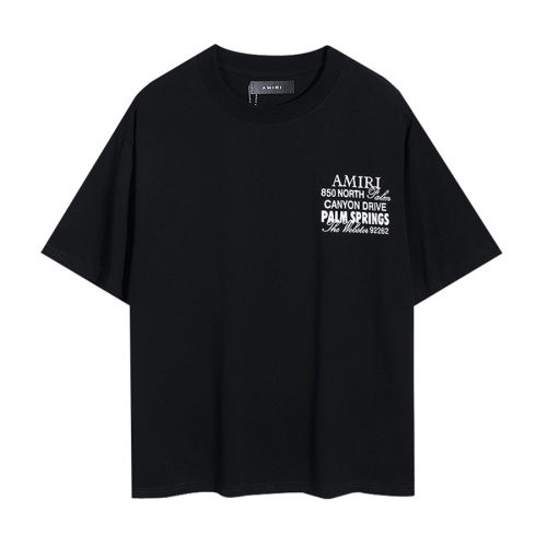 Replica Amiri T-Shirts Short Sleeved For Unisex #1181276 $27.00 USD for Wholesale