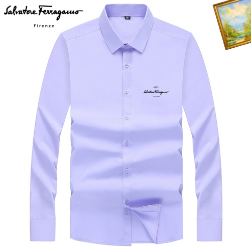 Replica Salvatore Ferragamo Shirts Long Sleeved For Unisex #1181784, $40.00 USD, [ITEM#1181784], Replica Salvatore Ferragamo Shirts outlet from China