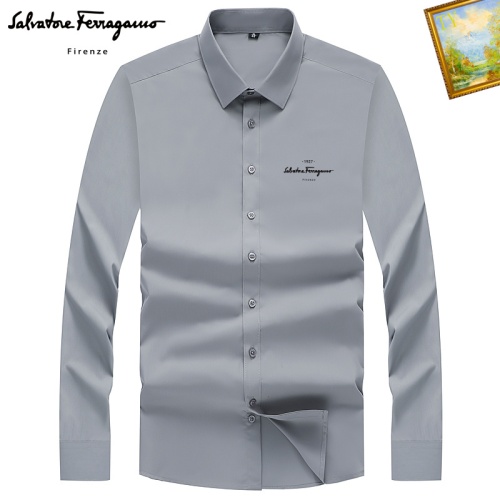 Replica Salvatore Ferragamo Shirts Long Sleeved For Unisex #1181786, $40.00 USD, [ITEM#1181786], Replica Salvatore Ferragamo Shirts outlet from China