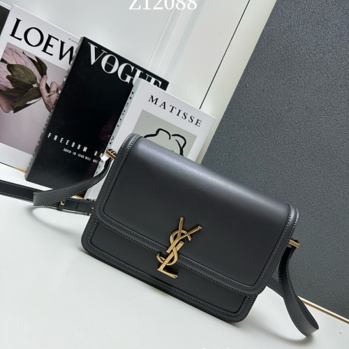 Replica Yves Saint Laurent YSL AAA Quality Messenger Bags In Gray For Women #1182245, $98.00 USD, [ITEM#1182245], Replica Yves Saint Laurent YSL AAA Messenger Bags outlet from China