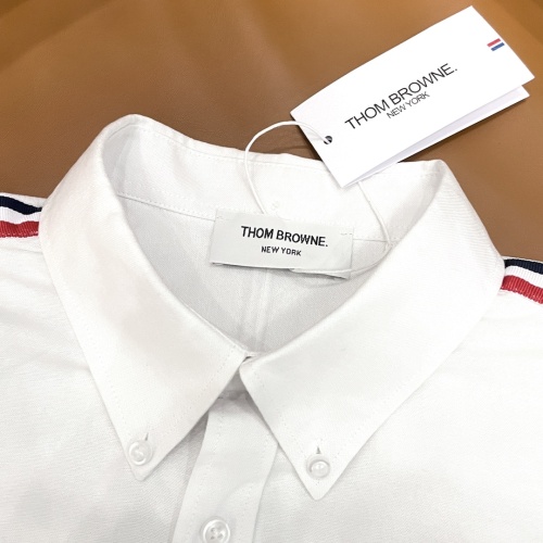 Replica Thom Browne TB Shirts Long Sleeved For Unisex #1183213 $45.00 USD for Wholesale