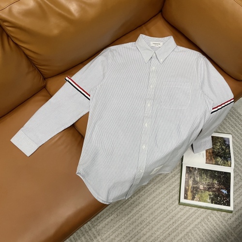 Replica Thom Browne TB Shirts Long Sleeved For Unisex #1183216, $48.00 USD, [ITEM#1183216], Replica Thom Browne TB Shirts outlet from China