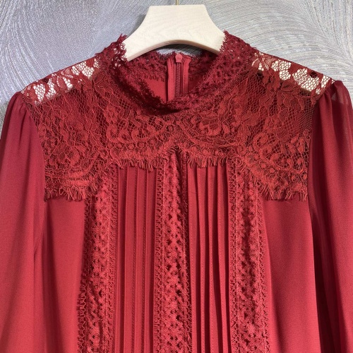 Replica Valentino Dresses Long Sleeved For Women #1183252 $135.00 USD for Wholesale