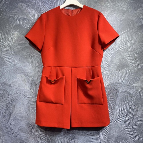 Replica Valentino Dresses Short Sleeved For Women #1183269, $125.00 USD, [ITEM#1183269], Replica Valentino Dresses outlet from China