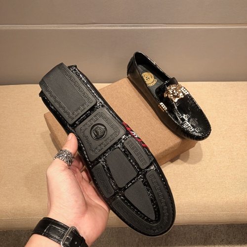Replica Versace Leather Shoes For Men #1183668 $68.00 USD for Wholesale