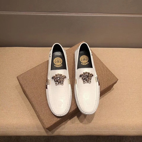 Replica Versace Leather Shoes For Men #1183670 $68.00 USD for Wholesale