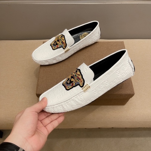 Replica Versace Leather Shoes For Men #1183671, $68.00 USD, [ITEM#1183671], Replica Versace Leather Shoes outlet from China
