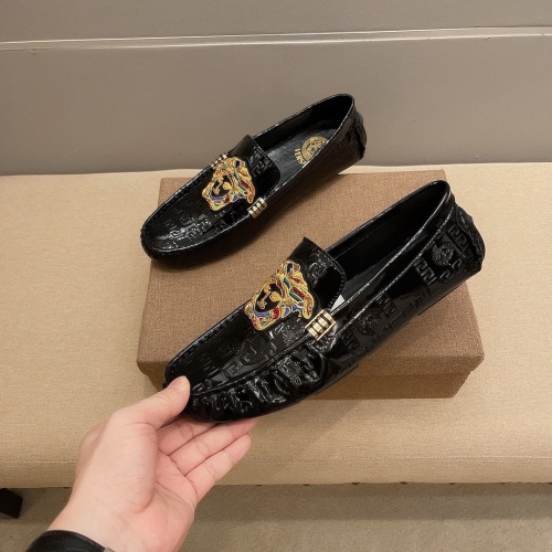 Replica Versace Leather Shoes For Men #1183672, $68.00 USD, [ITEM#1183672], Replica Versace Leather Shoes outlet from China