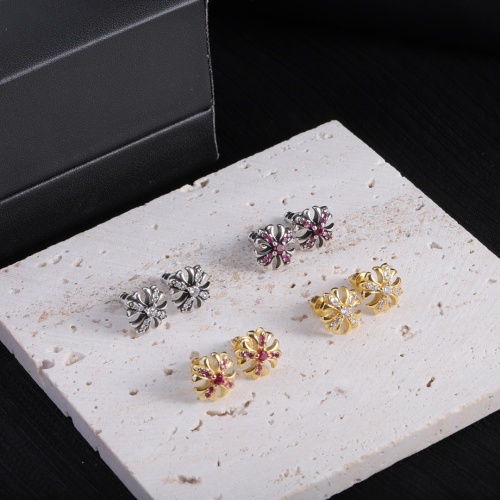 Replica Chrome Hearts Earrings For Women #1184082 $32.00 USD for Wholesale