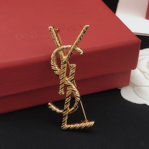 Replica Yves Saint Laurent Brooches For Women #1184163 $27.00 USD for Wholesale