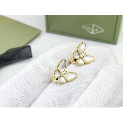 Replica Van Cleef & Arpels Earrings For Women #1184198 $34.00 USD for Wholesale