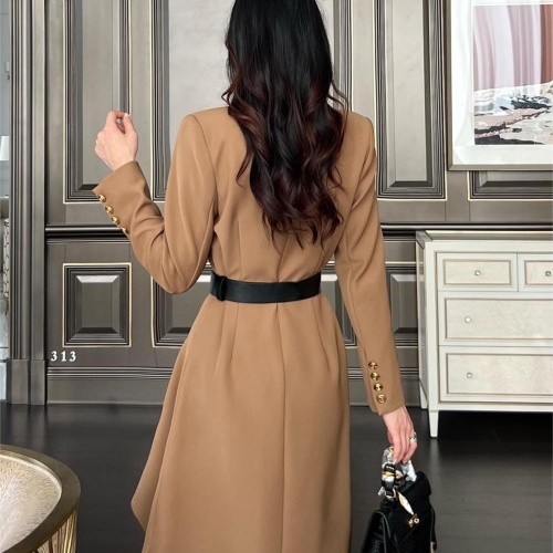 Replica Balmain Dresses Long Sleeved For Women #1184205 $125.00 USD for Wholesale
