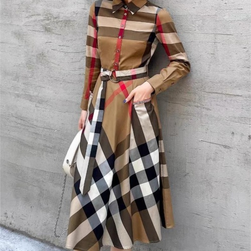 Replica Burberry Dresses Long Sleeved For Women #1184210, $102.00 USD, [ITEM#1184210], Replica Burberry Dresses outlet from China