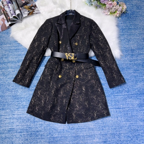 Replica Yves Saint Laurent YSL Jackets Long Sleeved For Women #1184287, $128.00 USD, [ITEM#1184287], Replica Yves Saint Laurent YSL Jackets outlet from China