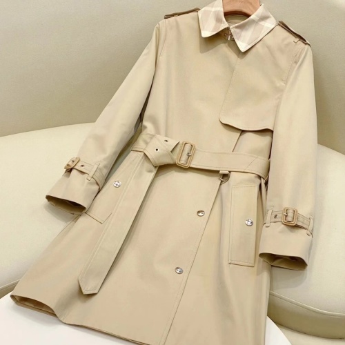 Replica Burberry Trench Coat Long Sleeved For Women #1184481, $160.00 USD, [ITEM#1184481], Replica Burberry Trench Coat outlet from China