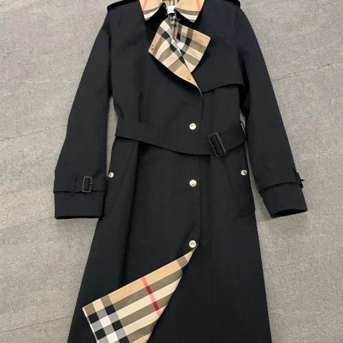 Replica Burberry Trench Coat Long Sleeved For Women #1184485, $160.00 USD, [ITEM#1184485], Replica Burberry Trench Coat outlet from China