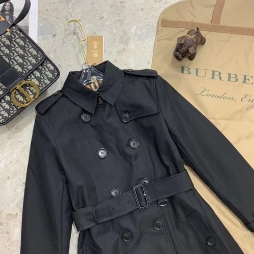 Replica Burberry Trench Coat Long Sleeved For Women #1184869 $160.00 USD for Wholesale