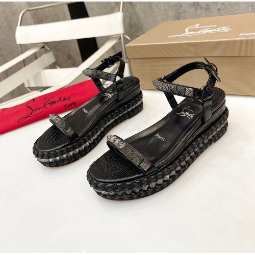 Replica Christian Louboutin Sandal For Women #1185070, $100.00 USD, [ITEM#1185070], Replica Christian Louboutin Sandal outlet from China