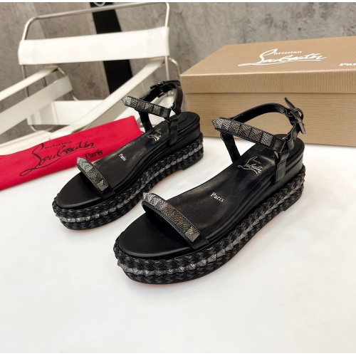 Replica Christian Louboutin Sandal For Women #1185071, $100.00 USD, [ITEM#1185071], Replica Christian Louboutin Sandal outlet from China