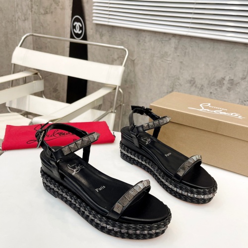 Replica Christian Louboutin Sandal For Women #1185071 $100.00 USD for Wholesale