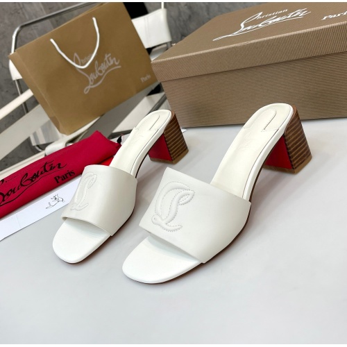 Replica Christian Louboutin CL Slippers For Women #1185091, $96.00 USD, [ITEM#1185091], Replica Christian Louboutin CL Slippers outlet from China