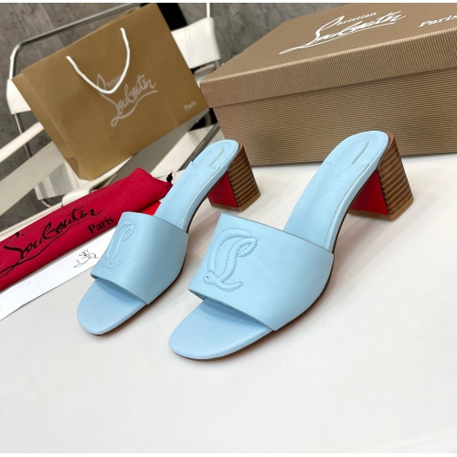 Replica Christian Louboutin CL Slippers For Women #1185093, $96.00 USD, [ITEM#1185093], Replica Christian Louboutin CL Slippers outlet from China