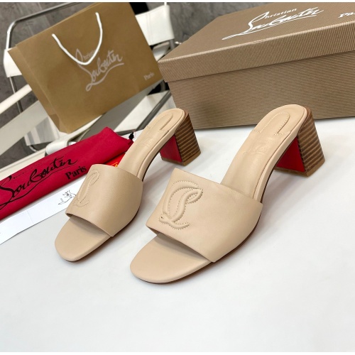 Replica Christian Louboutin CL Slippers For Women #1185102, $96.00 USD, [ITEM#1185102], Replica Christian Louboutin CL Slippers outlet from China