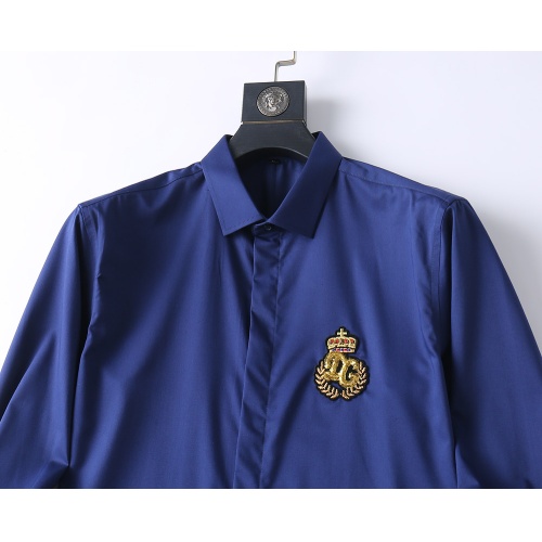 Replica Dolce & Gabbana D&G Shirts Long Sleeved For Men #1185124 $48.00 USD for Wholesale