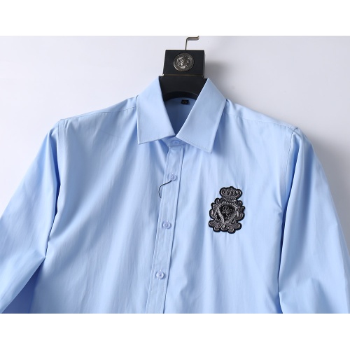 Replica Dolce & Gabbana D&G Shirts Long Sleeved For Men #1185127 $48.00 USD for Wholesale