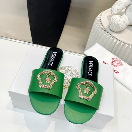 Replica Versace Slippers For Women #1185138 $80.00 USD for Wholesale