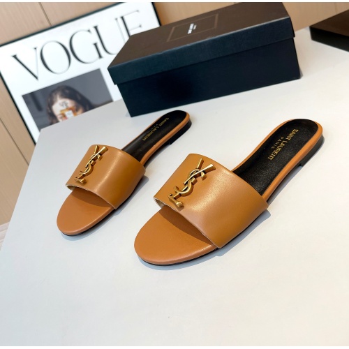 Replica Yves Saint Laurent YSL Slippers For Women #1185141 $76.00 USD for Wholesale