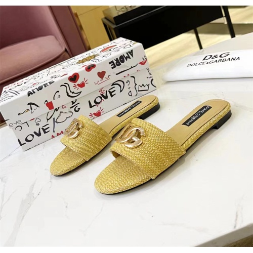 Replica Dolce &amp; Gabbana D&amp;G Slippers For Women #1185329, $76.00 USD, [ITEM#1185329], Replica Dolce &amp; Gabbana D&amp;G Slippers outlet from China
