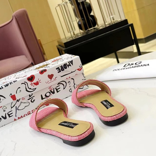 Replica Dolce & Gabbana D&G Slippers For Women #1185331 $76.00 USD for Wholesale