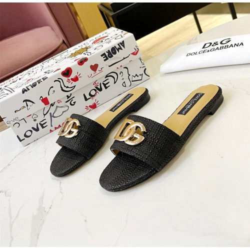 Replica Dolce &amp; Gabbana D&amp;G Slippers For Women #1185332, $76.00 USD, [ITEM#1185332], Replica Dolce &amp; Gabbana D&amp;G Slippers outlet from China