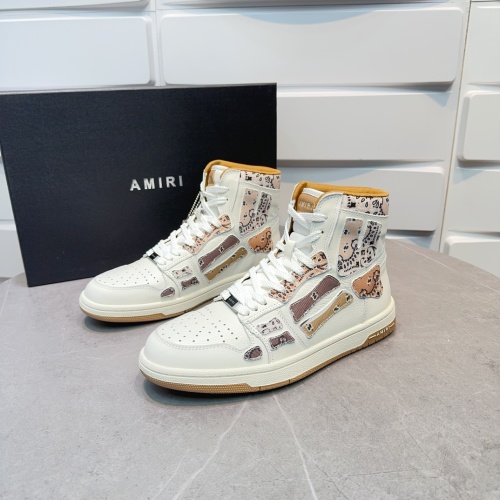 Replica Amiri High Tops Shoes For Men #1185342, $125.00 USD, [ITEM#1185342], Replica Amiri High Tops Shoes outlet from China