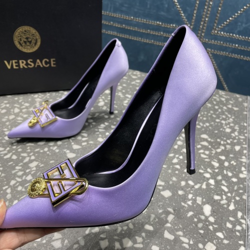 Replica Versace High-Heeled Shoes For Women #1185594, $115.00 USD, [ITEM#1185594], Replica Versace High-Heeled Shoes outlet from China