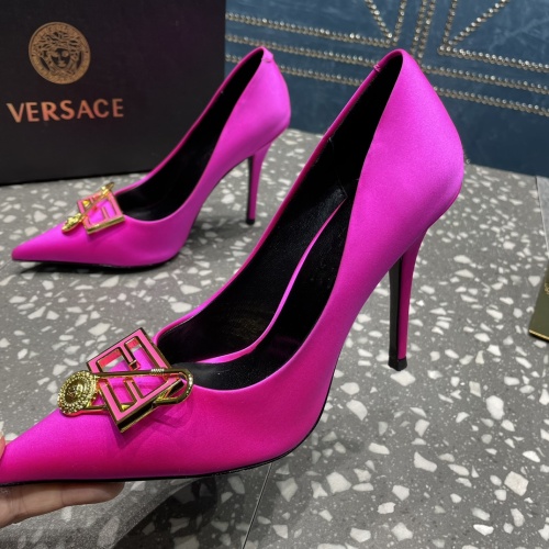 Replica Versace High-Heeled Shoes For Women #1185597, $115.00 USD, [ITEM#1185597], Replica Versace High-Heeled Shoes outlet from China