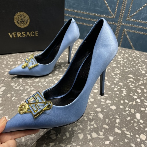 Replica Versace High-Heeled Shoes For Women #1185598, $115.00 USD, [ITEM#1185598], Replica Versace High-Heeled Shoes outlet from China