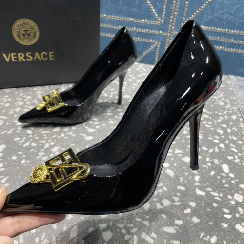 Replica Versace High-Heeled Shoes For Women #1185602, $115.00 USD, [ITEM#1185602], Replica Versace High-Heeled Shoes outlet from China