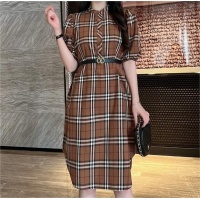 Burberry Dresses Middle Sleeved For Women #1184160