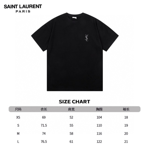 Replica Yves Saint Laurent YSL T-shirts Short Sleeved For Unisex #1185956 $45.00 USD for Wholesale