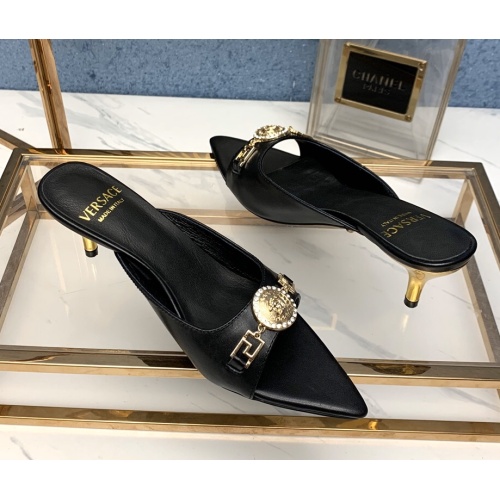 Replica Versace Slippers For Women #1185983 $80.00 USD for Wholesale