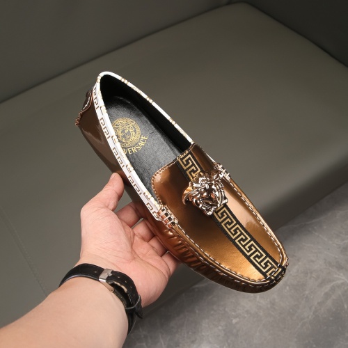 Replica Versace Leather Shoes For Men #1186116 $68.00 USD for Wholesale
