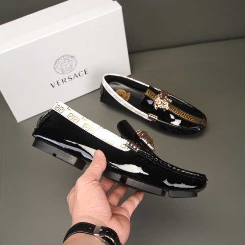 Replica Versace Leather Shoes For Men #1186117 $68.00 USD for Wholesale