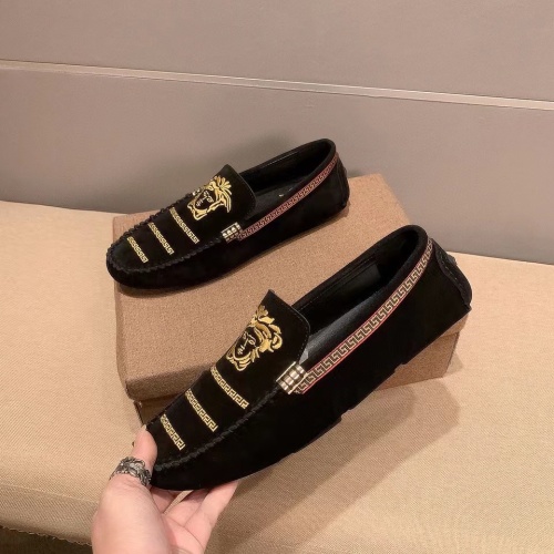Replica Versace Leather Shoes For Men #1186121, $68.00 USD, [ITEM#1186121], Replica Versace Leather Shoes outlet from China