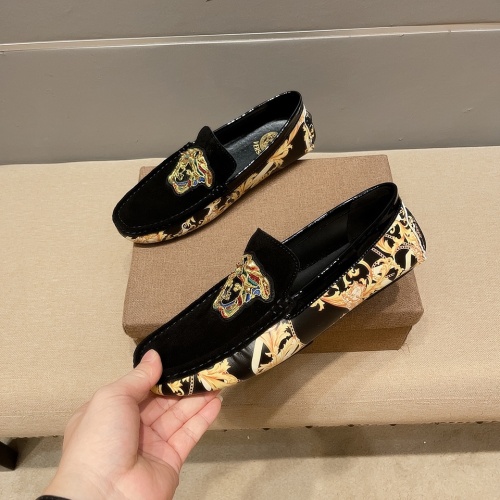 Replica Versace Leather Shoes For Men #1186122, $68.00 USD, [ITEM#1186122], Replica Versace Leather Shoes outlet from China