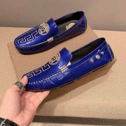 Replica Versace Leather Shoes For Men #1186124, $72.00 USD, [ITEM#1186124], Replica Versace Leather Shoes outlet from China